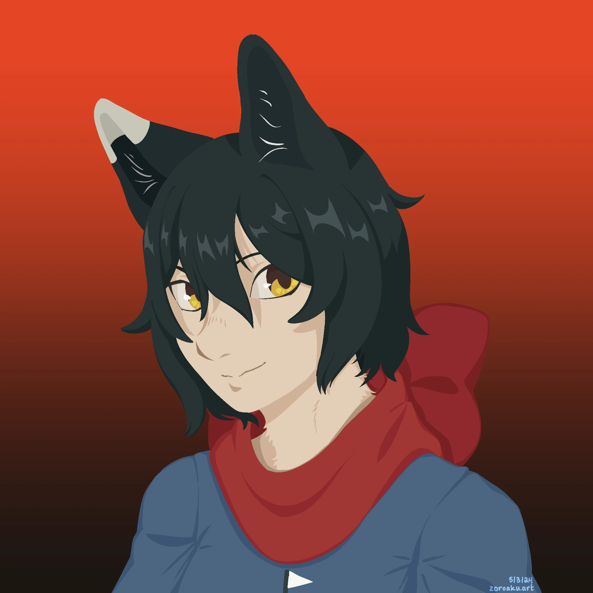 A lineless icon of Izutsumi