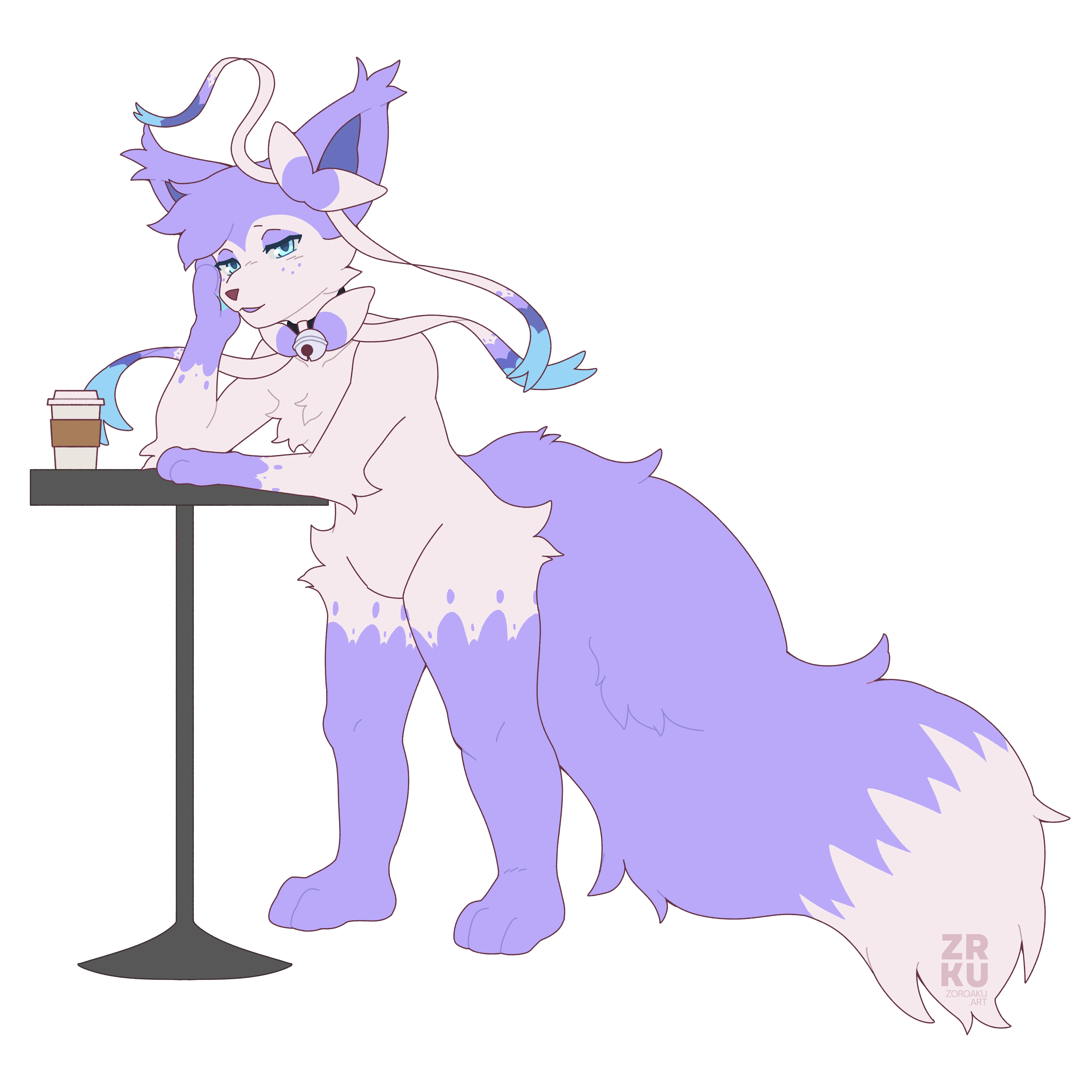 A tired anthro Sylveon